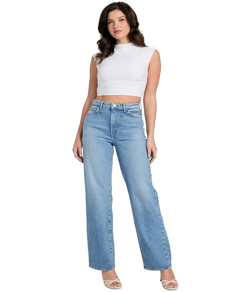 Guess Women's High Rise Straight-Leg Jeans
