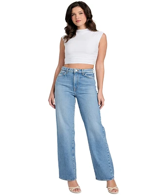 Guess Women's High Rise Straight-Leg Jeans