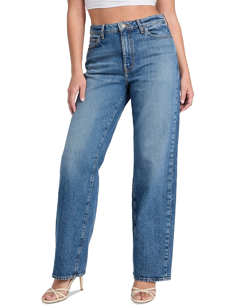 Guess Women's High Rise Straight-Leg Jeans