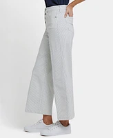 Nydj Women's High Rise Teresa Wide Leg Ankle Jeans