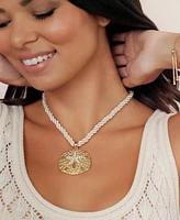 Ettika Sand Dollar Pendant Necklace