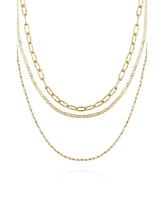 Vince Camuto Layered Chain Necklace Trio Set