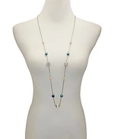 Vince Camuto Multi-Color Cultivated Pearl Bead Long Necklace