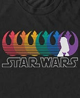 Fifth Sun Men's Rainbow Star Wars Short Sleeve T-Shirt