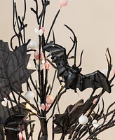 Glitzhome 20" Lighted Pink Halloween Berries Table Tree