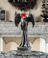 Glitzhome 24" Lighted Halloween Grim Reaper Resin Porch Decor