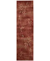 Closeout! Nourison Home Somerset Flame Blossom 2' x 5'9" Runner Rug