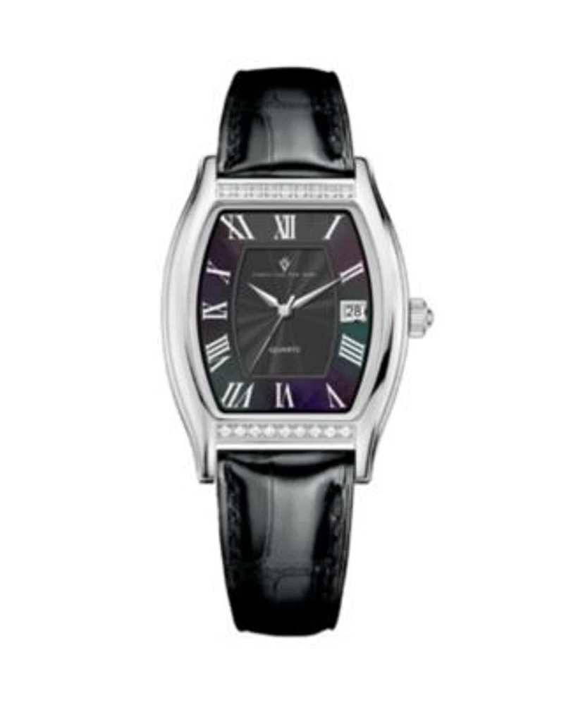 Christian Van Sant Womens Gemma Black Dial Watch Cv2440