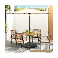9 feet Outdoor Market Patio Table Umbrella Push Button Tilt Crank Lifeet
