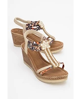 Prologue Shoes Sogno Rhinestone Espadrille Sandal (Women)