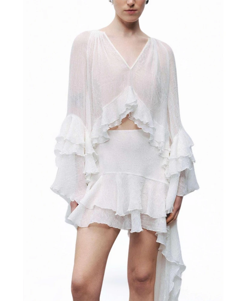 Nocturne Women's Flounce Blouse