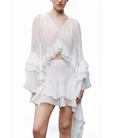 Nocturne Women's Flounce Blouse