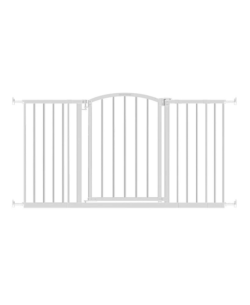 Ozzy & Kazoo 30 Inch Tall Wide Walk Through Dog Gate For Doorways and Stairways