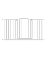 Ozzy & Kazoo 30 Inch Tall Wide Walk Through Dog Gate For Doorways and Stairways