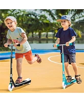 Electric Scooter for Kids with Adjustable Handlebar and Led Lights.
