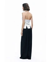 Nocturne Women's Blouse with Bow Detail
