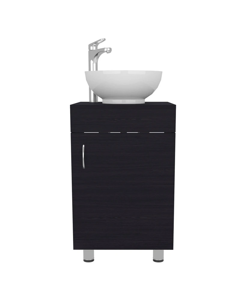 Vicksburg Bathroom Vanity, 1 Door, 4 Legs, White