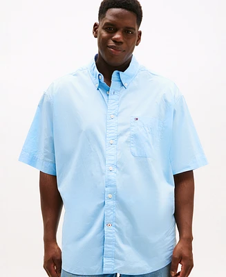 Tommy Hilfiger Men's Big & Tall Maxwell Short-Sleeve Button-Down Shirt