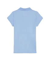 Nautica Little Girls Short Sleeve Interlock Polo Shirt