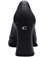 Coach Women's Sculpted C Leather Pumps