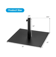 40 lbs Square Umbrella Base Stand with for Backyard Patio