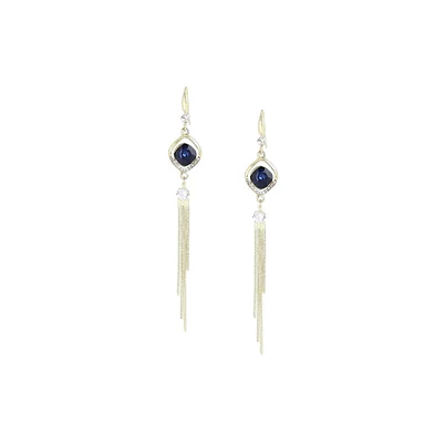 Sohi Women's Sleek Drop Earrings
