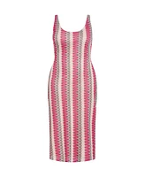City Chic Plus Leilani Stripe Dress