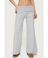 Edikted Women's Wide Leg Fold Over Pants