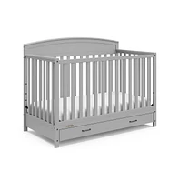 Graco Benton 5-in-1 Convertible Crib with Drawer (Pebble Gray)