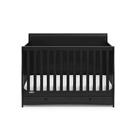 Graco Asheville 4-in-1 Convertible Crib with Drawer (Black)