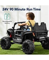 Best Choice Products Kids 24V Electric Ride-On Utv, Officially Licensed Honda Talon w/ Remote, Led Lights