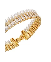 Vince Camuto Cultivated Pearl Crystal Bracelet