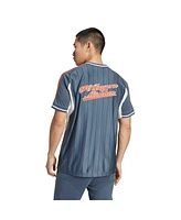Adidas Men's Gray Bayern Munich Us Pack Full-Button Baseball Jersey