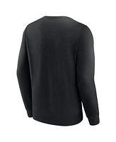 Fanatics Men's Black Pittsburgh Steelers Varsity Letter Fleece Pullover Sweatshirt