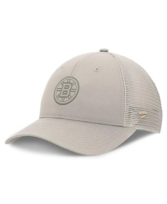 Fanatics Women's Tan Boston Bruins Authentic Pro Road Trucker Adjustable Hat