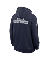 Nike Men's Navy Dallas Cowboys Sideline Initial Home Performance Pullover Hoodie