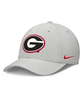 Nike Men's Gray Georgia Bulldogs Rise Practice Performance Adjustable Hat