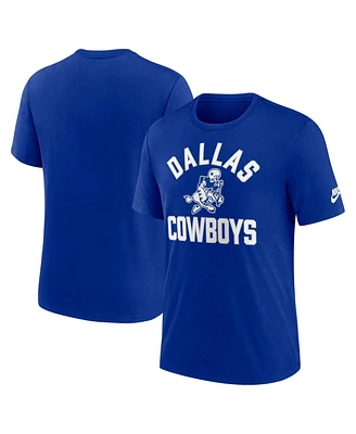 Nike Men's Royal Dallas Cowboys Favorable Timeline Tri-Blend T-Shirt