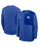 Nike Men's Royal Kentucky Wildcats 2025 Sideline Coach Uv Performance Long Sleeve T-Shirt
