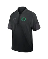 Nike Men's Black Oregon Ducks 2025 Sideline Coaches Lightweight Short Sleeve Jacket
