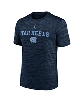 Jordan Men's Navy North Carolina Tar Heels 2025 Sideline Velocity Performance T-Shirt