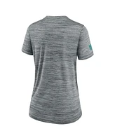 Nike Women's Gray Miami Dolphins Sideline Velocity Performance T-Shirt