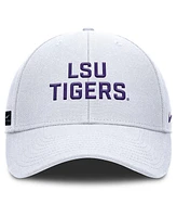 Nike Men's White Lsu Tigers Rise Practice Adjustable Hat