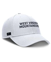 Nike Men's White West Virginia Mountaineers Rise Practice Adjustable Hat