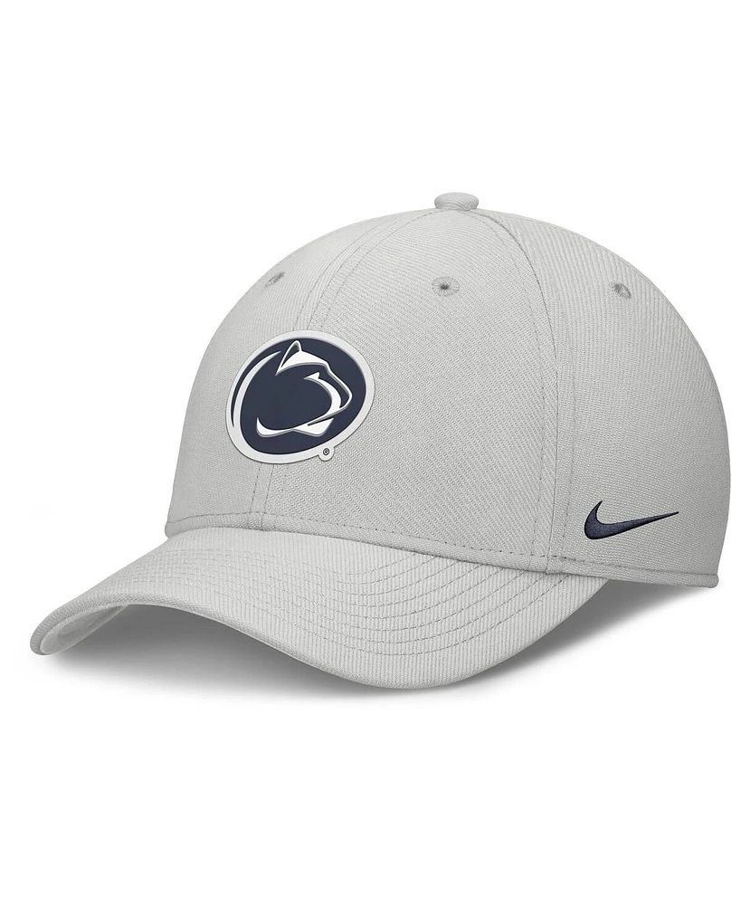 Nike Men's Gray Penn State Nittany Lions Rise Practice Performance Adjustable Hat