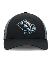Fanatics Men's Black/Charcoal Utah Mammoth Primary Logo Adjustable Hat