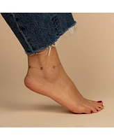 By Adina Eden Solid Multi Star Of David Anklet 14K