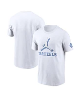 Jordan Men's White North Carolina Tar Heels Primetime 2-Hit Swoosh T-Shirt