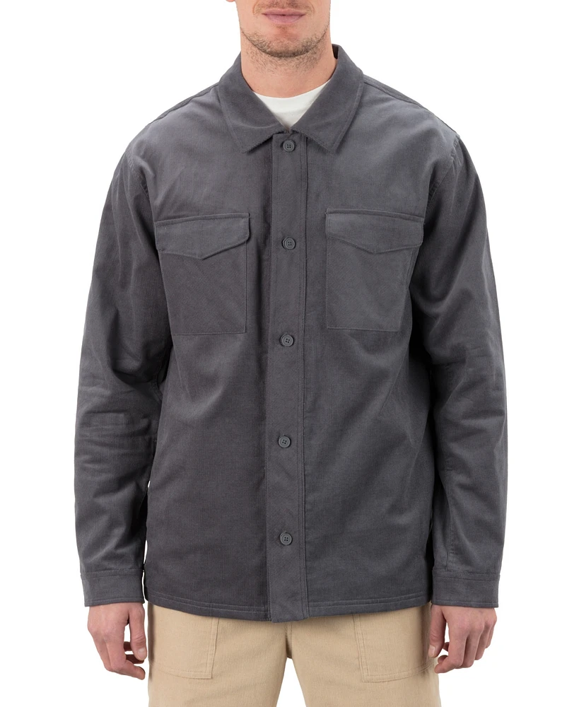 Hurley Men's Lido Cord Long Sleeve Overshirt