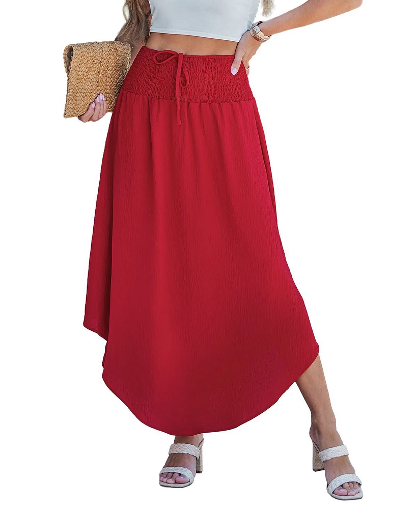 Cupshe Women's Cherry Bloom Skirt
